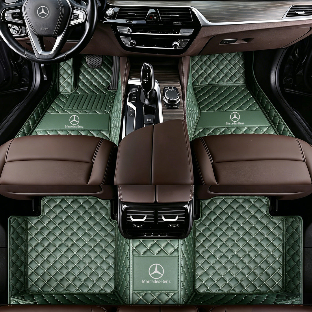 Mercedes-Benz Car Floor Mats: All-weather, non-slip, waterproof floor mats featuring the Mercedes-Benz logo