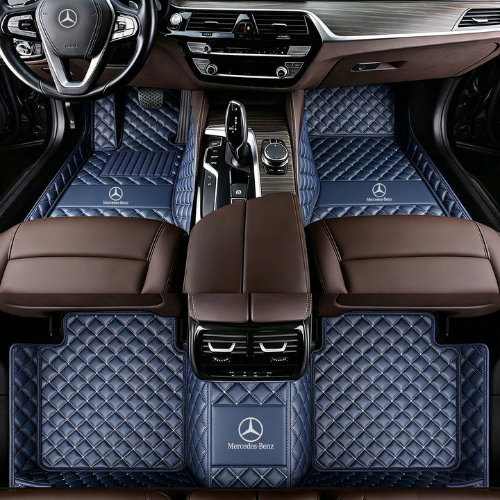 Mercedes-Benz Car Floor Mats: All-weather, non-slip, waterproof floor mats featuring the Mercedes-Benz logo