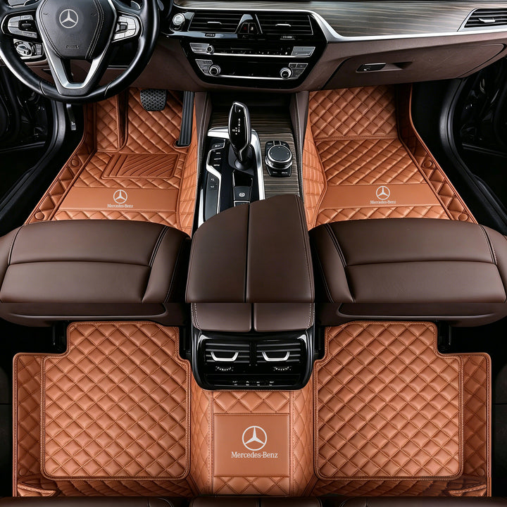Mercedes-Benz Car Floor Mats: All-weather, non-slip, waterproof floor mats featuring the Mercedes-Benz logo