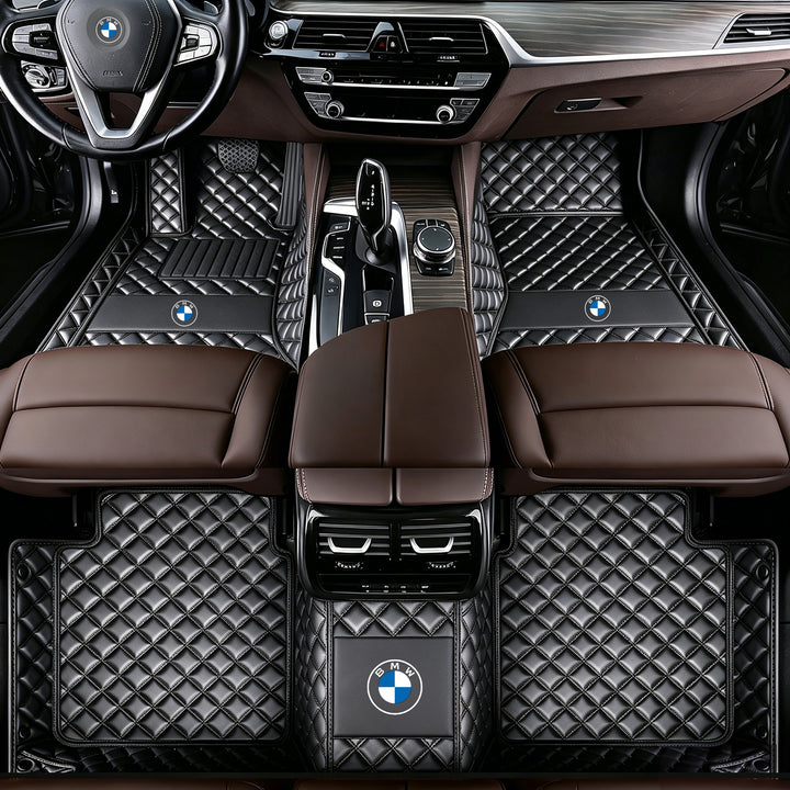 BMW Car Floor Mats: All-weather, non-slip, waterproof floor mats featuring the BMW logo