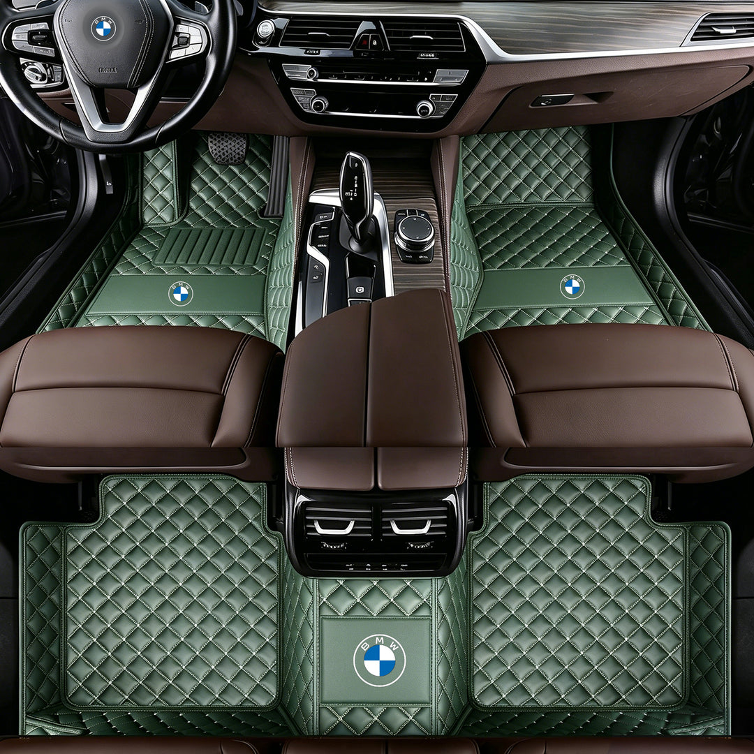 BMW Car Floor Mats: All-weather, non-slip, waterproof floor mats featuring the BMW logo