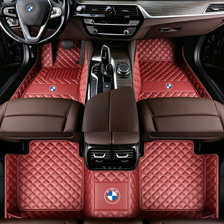 BMW Car Floor Mats: All-weather, non-slip, waterproof floor mats featuring the BMW logo