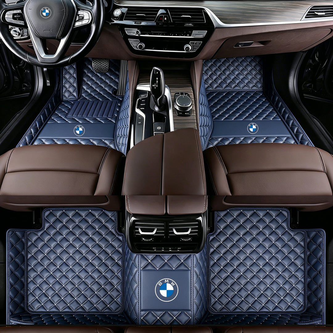 BMW Car Floor Mats: All-weather, non-slip, waterproof floor mats featuring the BMW logo