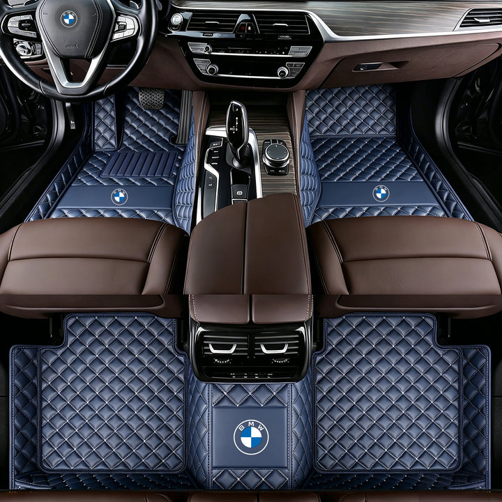 BMW Car Floor Mats: All-weather, non-slip, waterproof floor mats featuring the BMW logo