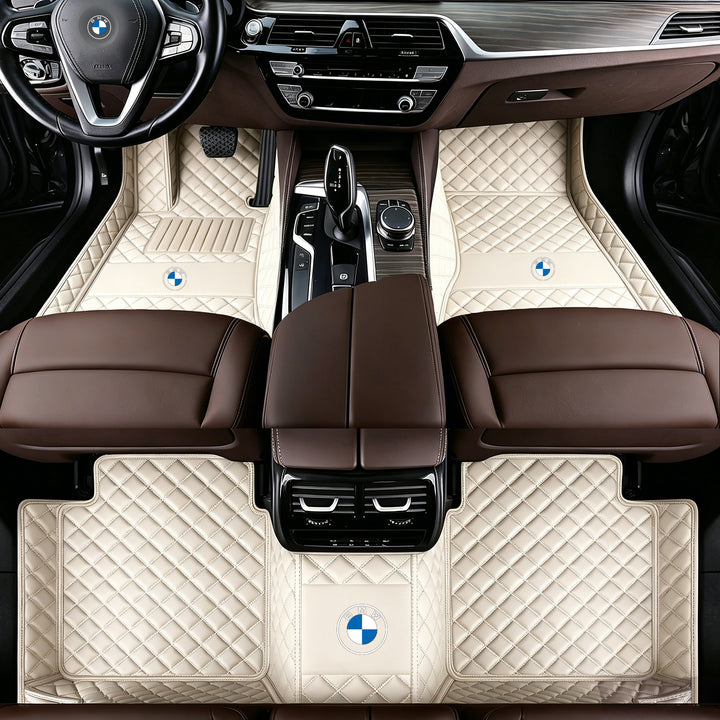 BMW Car Floor Mats: All-weather, non-slip, waterproof floor mats featuring the BMW logo