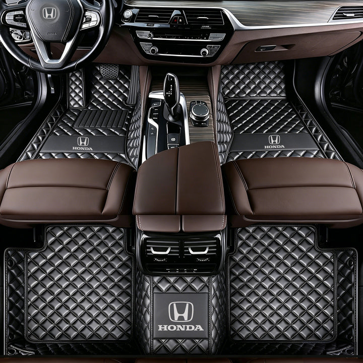 Honda Car Floor Mats: All-weather, non-slip, waterproof floor mats featuring the Honda logo