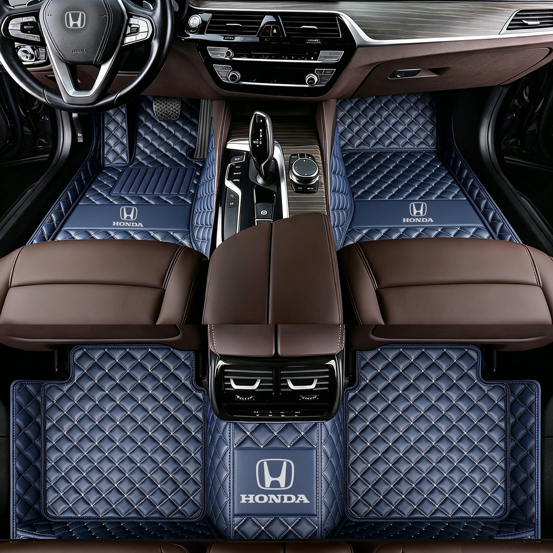 Honda Car Floor Mats: All-weather, non-slip, waterproof floor mats featuring the Honda logo