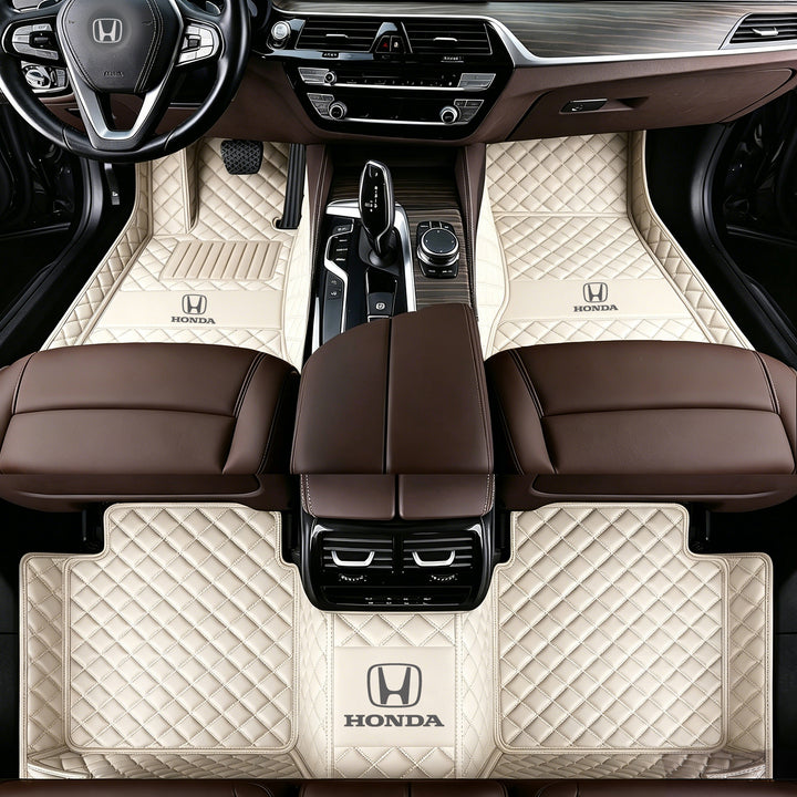 Honda Car Floor Mats: All-weather, non-slip, waterproof floor mats featuring the Honda logo