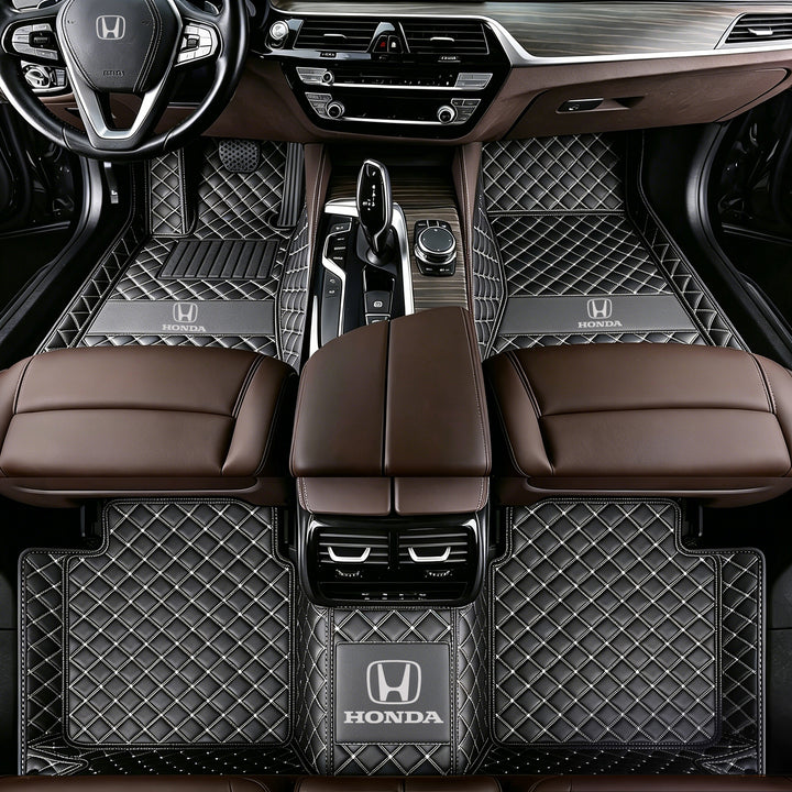 Honda Car Floor Mats: All-weather, non-slip, waterproof floor mats featuring the Honda logo