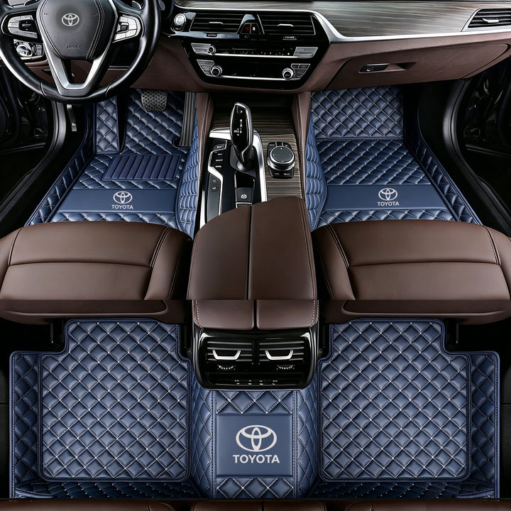 Toyota Car Floor Mats: All-weather, non-slip, waterproof floor mats featuring the Toyota logo