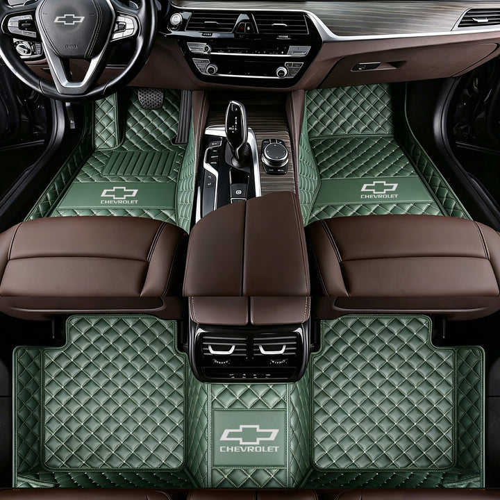 Chevrolet Car Floor Mats: All-weather, non-slip, waterproof mats featuring the Chevrolet logo